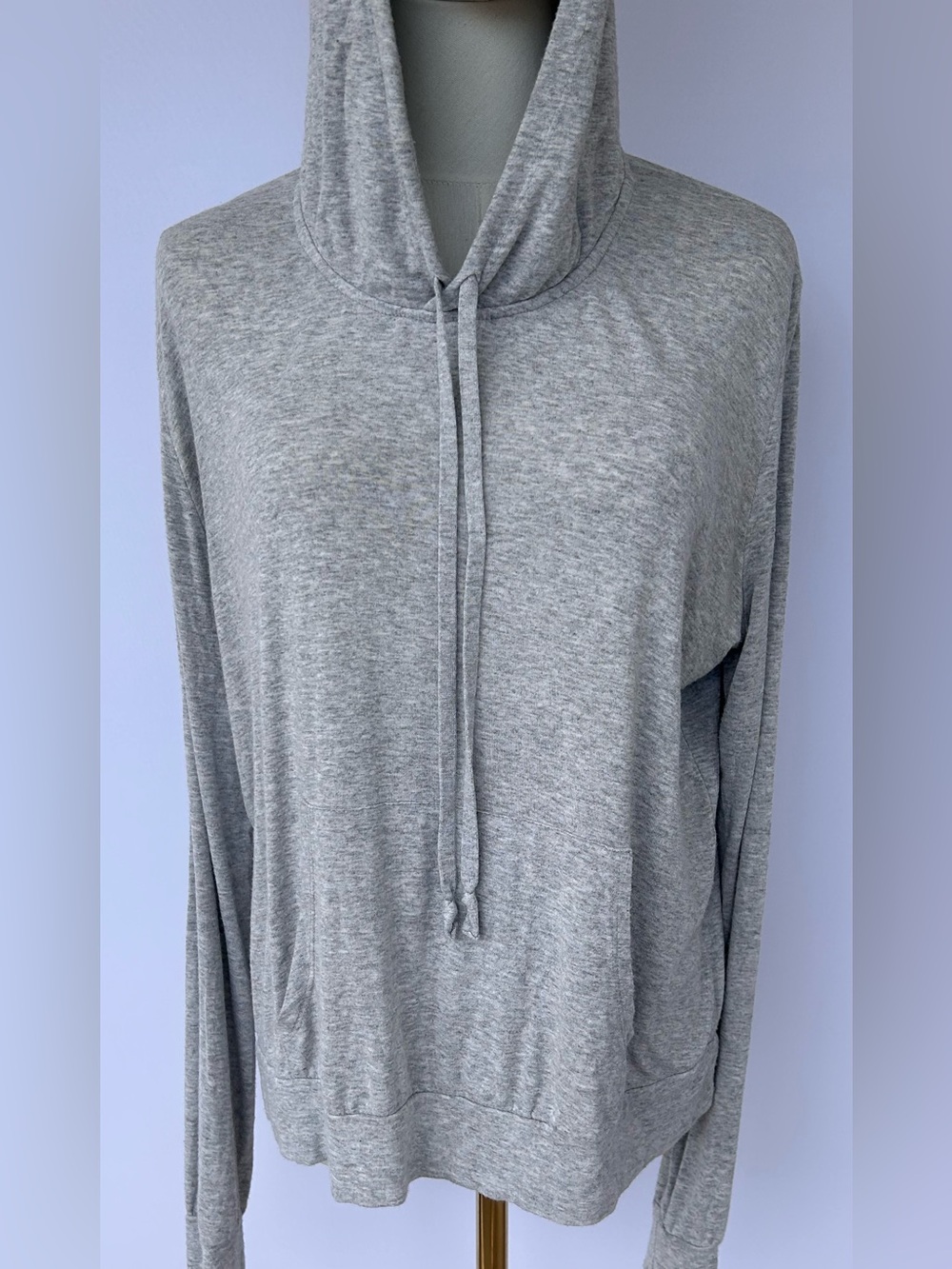 Brandy Melville Women’s Lightweight Pullover Hoodie Heather Gray Size One Size